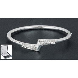 Silver Plate Twisted Knot Bangle